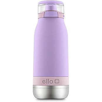 Ello Emma 14oz Vacuum Insulated Stainless Steel Kids Water Bottle with Straw and Built-in Carryin... | Amazon (US)