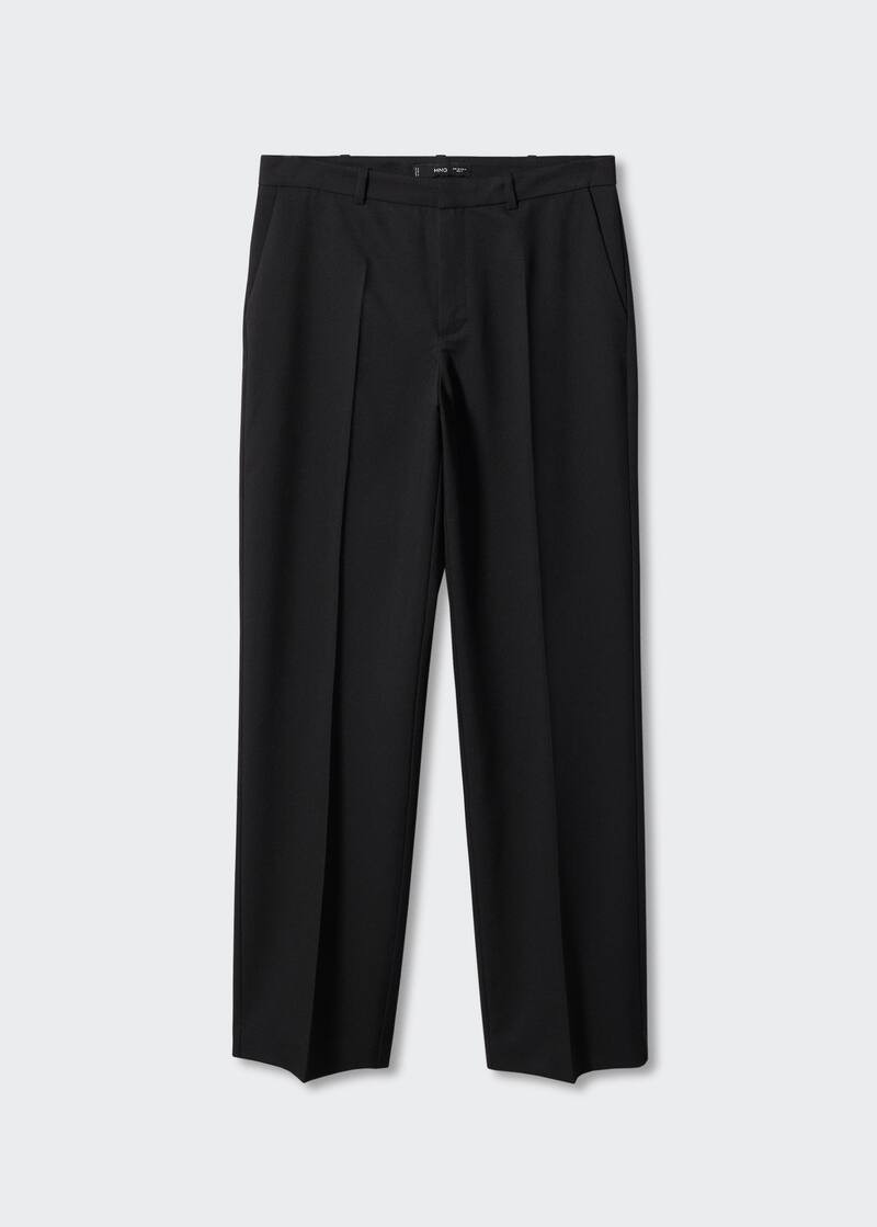 Straight suit pants

Flowy fabric. Suit style. High waist. Straight design. Dart detail. Loops. Zip  | MANGO (US)