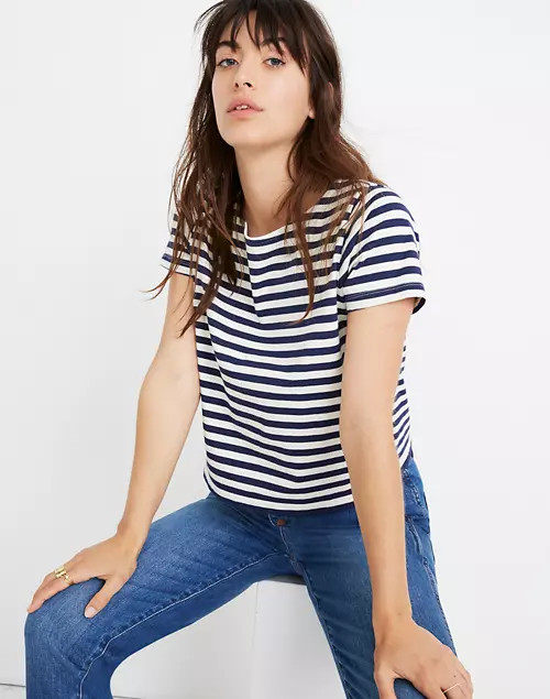 Setlist Boxy Tee in Marton Stripe | Madewell