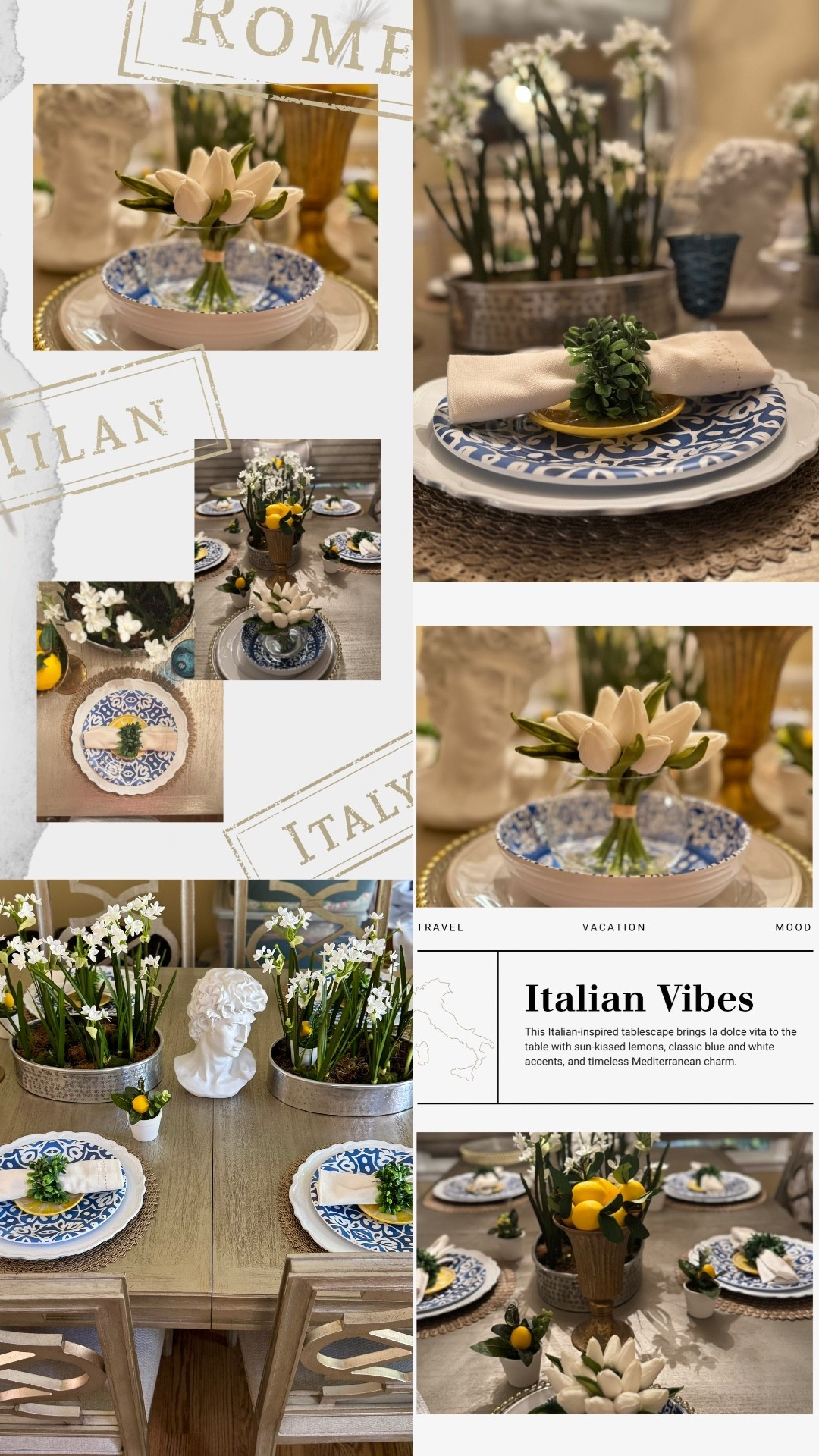 A touch of timeless elegance for summer hosting ✨ From the gold beaded charger to the fresh white tulips and lemon accents, every detail brings charm and cheer to the table. 

Hashtags:
#summerstyle #tablescapeinspo #elegantdining #tabledecor #hostessvibes #ltkhome #ltkfinds #finditstyleit #entertainingathome #seasonalstyle #tablesettingideas #dininginstyle #centerpiecegoals #summerdecor #homedetails #justjennsdesign #italianinspireddecor #lemontablescape #amalficore #mediterraneanstyle #italiandecor #lemonlove #whenlifegivesyoulemons

#LTKSummerEdit #LTKHome #LTKSeasonal