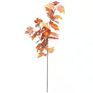 31" Glitter Orange Maple Leaves Stem by Ashland® Fall | Michaels Stores