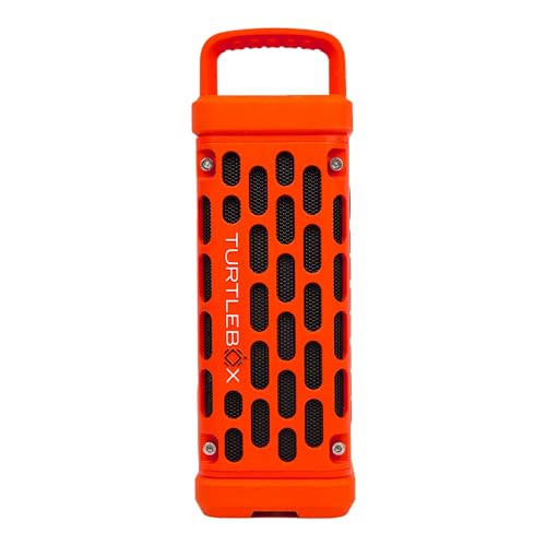 Turtlebox Ranger: Loud! Outdoor Portable Bluetooth 5.4 Speaker | Rugged, Waterproof, Ultra-Portable | Plays to 105db, Deep Bass, Shockproof, Unlimited Pairing for Full Stereo Experience, Orange | Amazon (US)