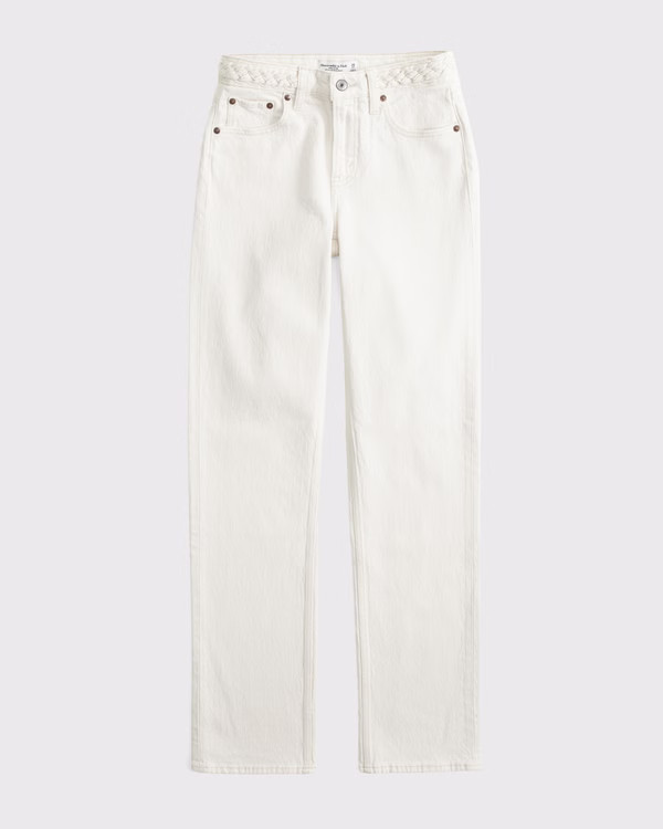 Mid Rise 90s Straight Jean | Abercrombie & Fitch (US)