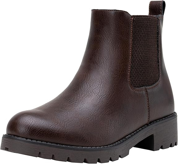 Vepose Women's 9607 Chelsea Ankle Boots Pull-On Booties for Women | Amazon (US)