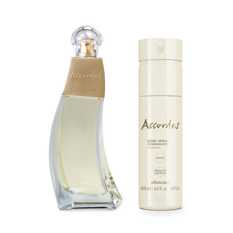 Combo Presente Dia dos Namorados Accordes: Desodorante Colônia 80ml + Body Spray Desodorante 100... | oBoticario (BR)