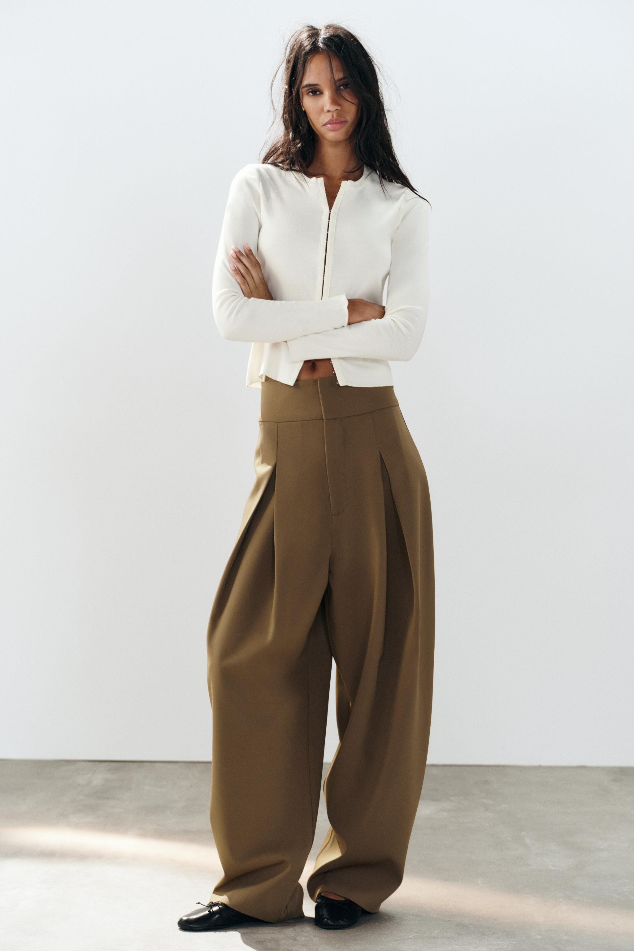 BALLOON PLEATED PANTS | Zara US