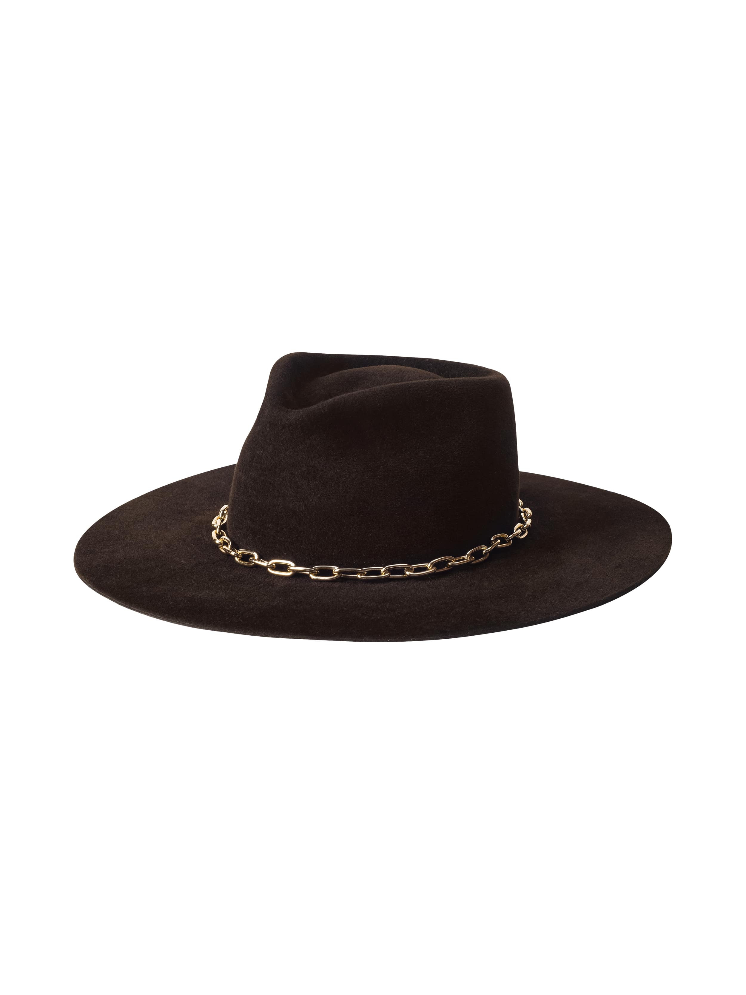 Umbra Hat in Brown | L'AGENCE | L'Agence