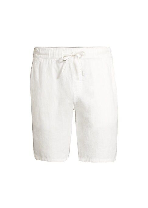 Onia Men's Noah Linen Shorts - White - Size Medium | Saks Fifth Avenue