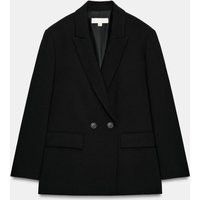 Zara - Oversized Double-Breasted Blazer - Black - S - Woman | Zara US