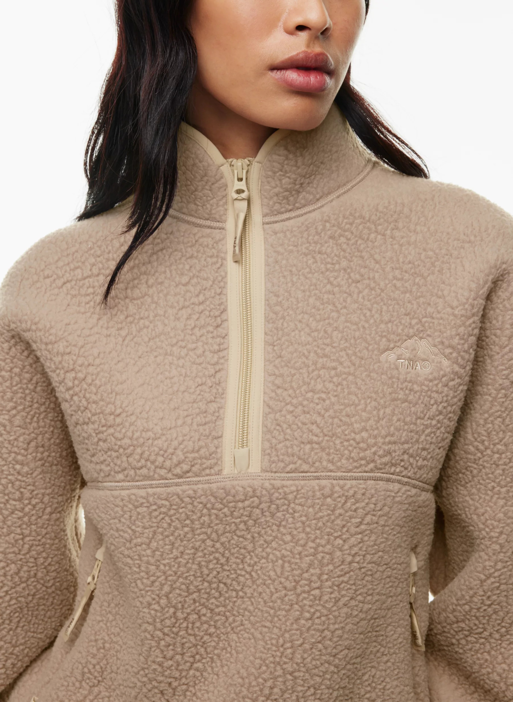 BIGFOOT POLAR ½ ZIP SWEATER | Aritzia