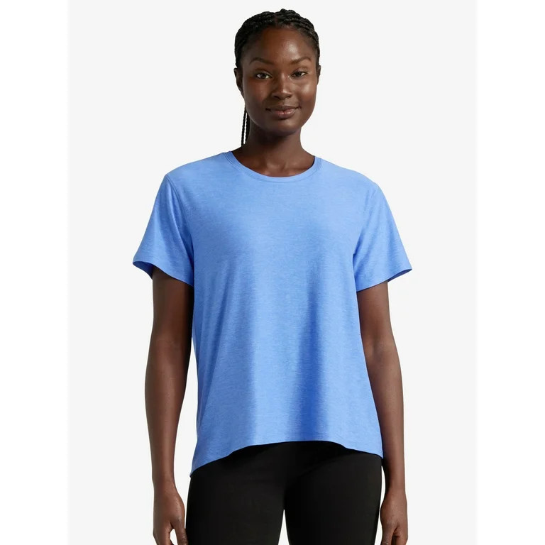 Athletic Works Women's and Women's Plus ButterCore Tee with Short Sleeves, Sizes XS-4X | Walmart (US)