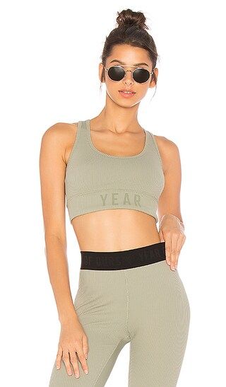 YEAR OF OURS Year Ribbed Bra in Sage | Revolve Clothing
