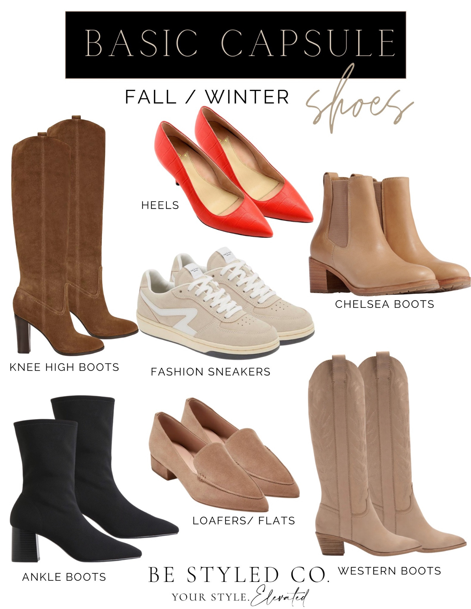 Fall capsule shoes - boots - heels 

#LTKfindsunder100 #LTKSeasonal #LTKshoecrush