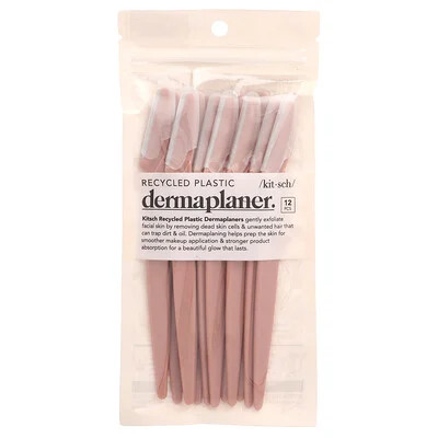 Kitsch, Recycled Plastic Dermaplaner, Terracotta, 12 Pieces | iHerb