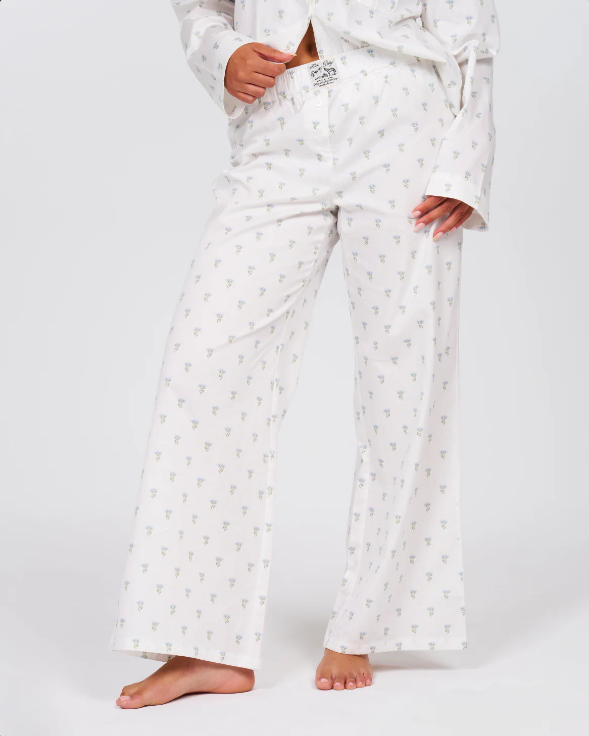Elizabeth Sleep Pants - Powder Blue | Dairy Boy
