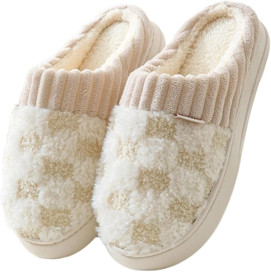 Cozy Plush Winter Slippers Women's Slippers Comfortable Sinking Feeling Slippers Indoor Outdoor S... | Amazon (US)