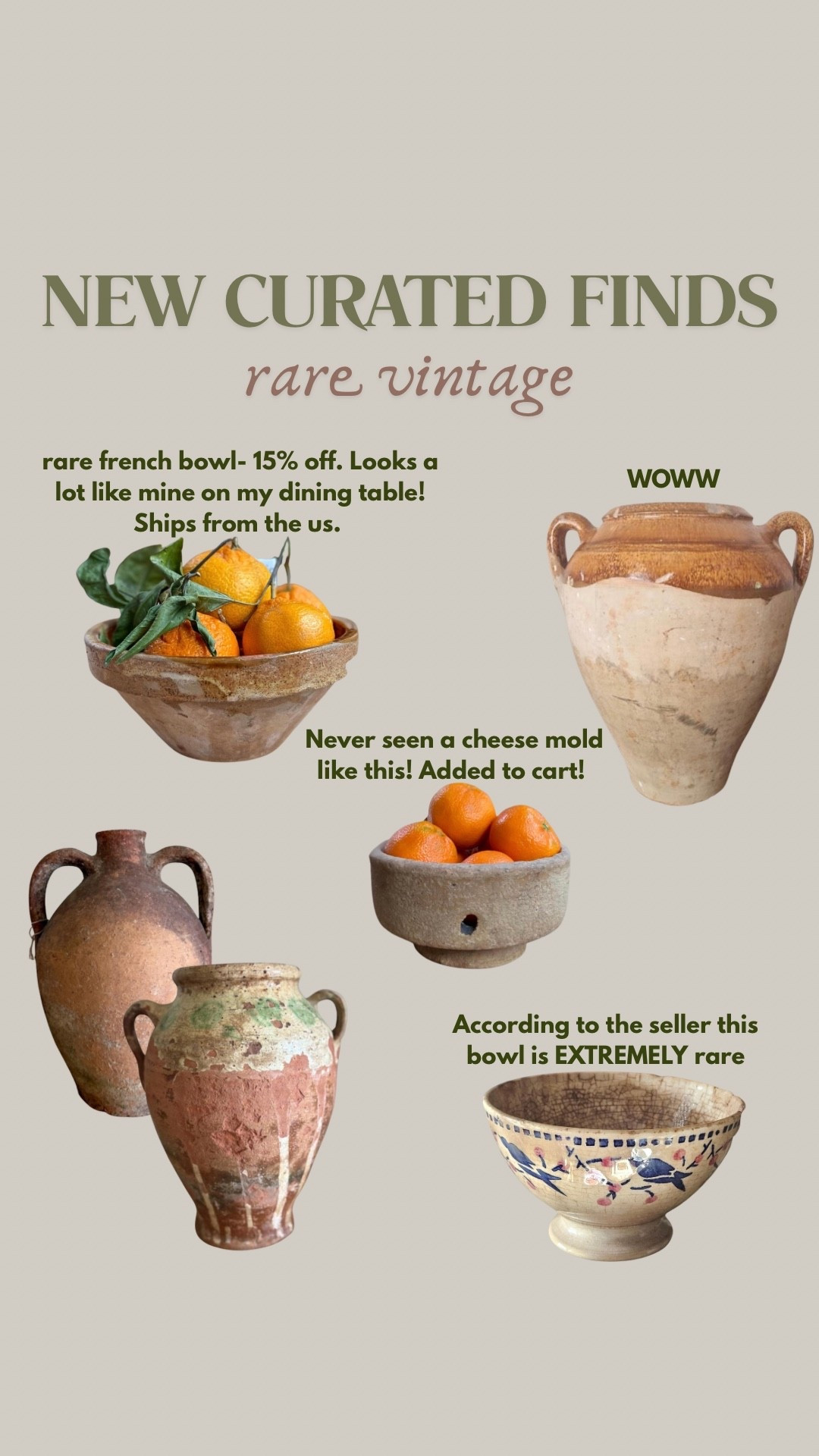 Rare vintage finds! 

#LTKHome #LTKSaleAlert #LTKOver40