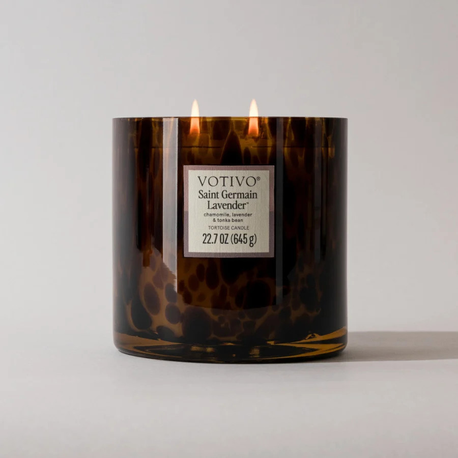 Saint Germain Lavender Tortoise Candle | Votivo