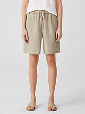 Organic Linen Shorts | Eileen Fisher