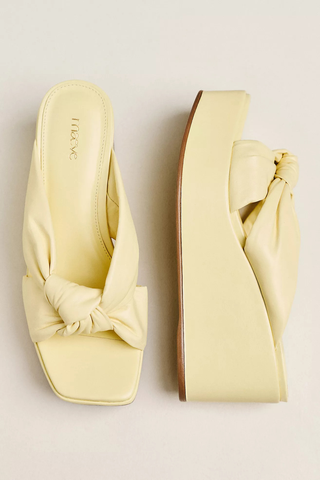 Maeve Knotted Platform Sandals | Anthropologie (US)