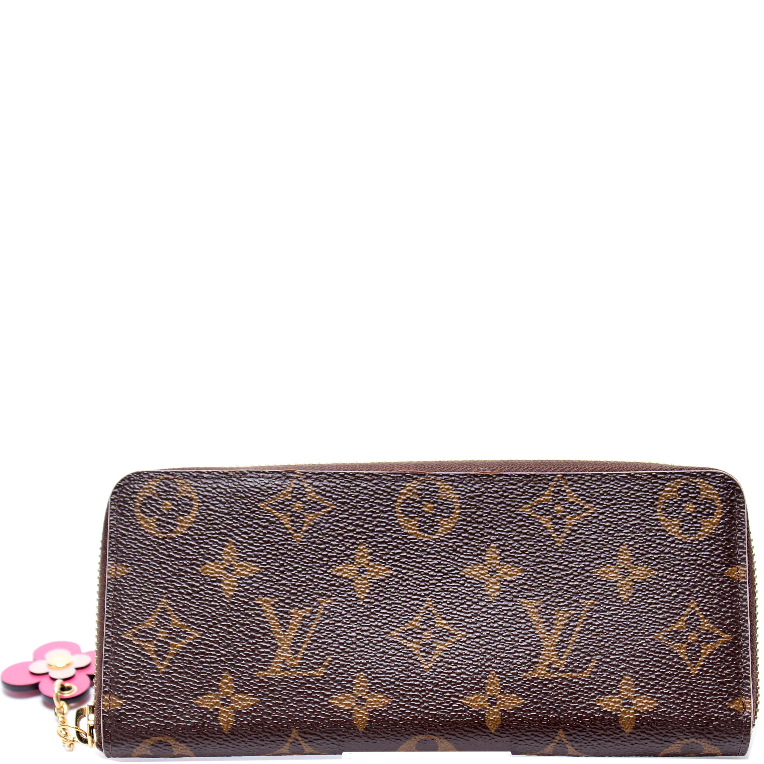 Clemence Wallet Flower Monogram | Keeks Designer Handbags