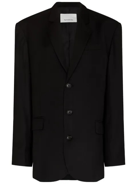 Frankie Shop Gelso Oversized Blazer - Farfetch | Farfetch Global