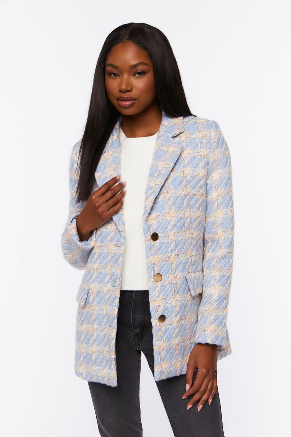 Tweed Houndstooth Blazer | Forever 21 (US)