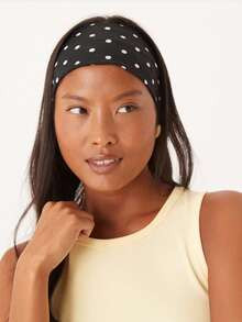 1pc Solid Color Polka Dot Sports Yoga Headband, Sweat-Absorbent Elastic Hair Band For Men & Women... | SHEIN