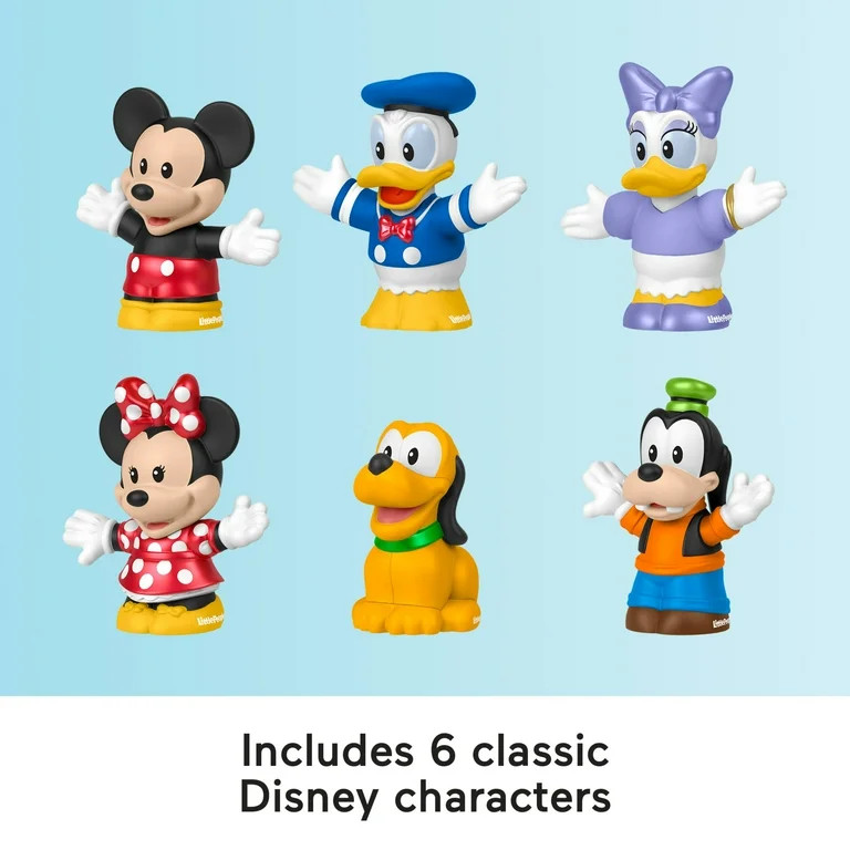 Fisher-Price Little People Disney Mickey & Friends 6-Piece Figure Set for Toddlers & Kids | Walmart (US)