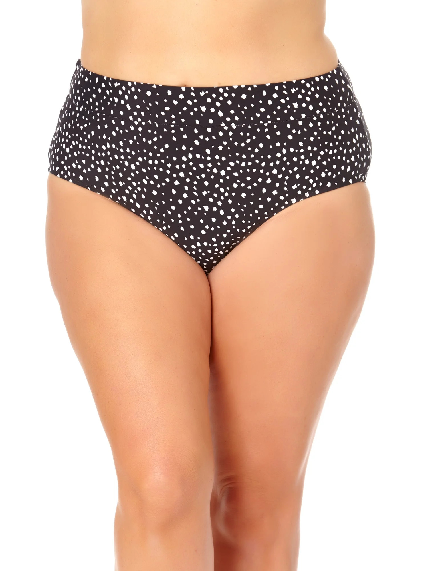 Time and Tru Abstract Dot Knotted Highwaist Swim Bottom | Walmart (US)