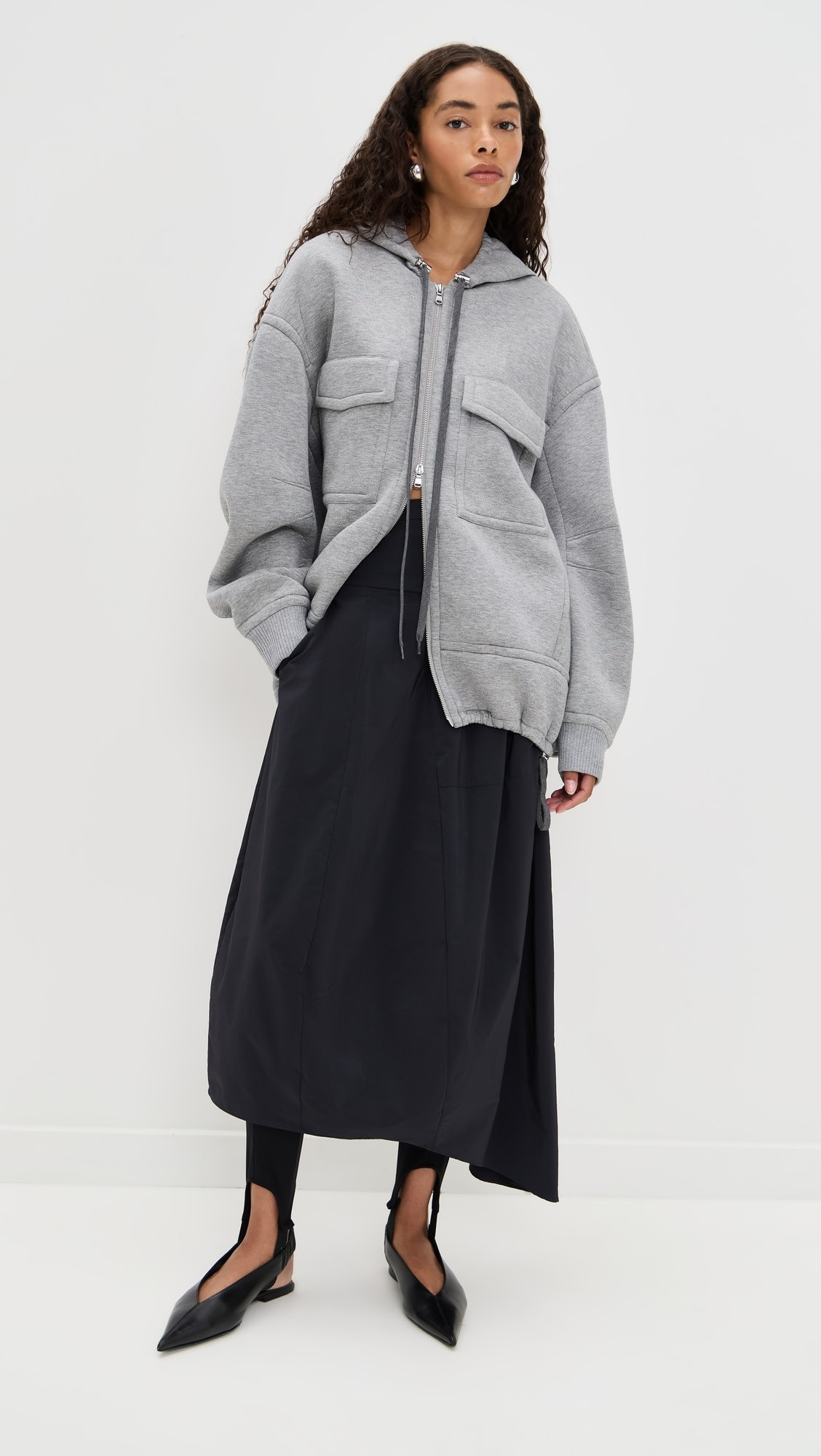 Techy Viscose Zip Up Hoodie | Shopbop