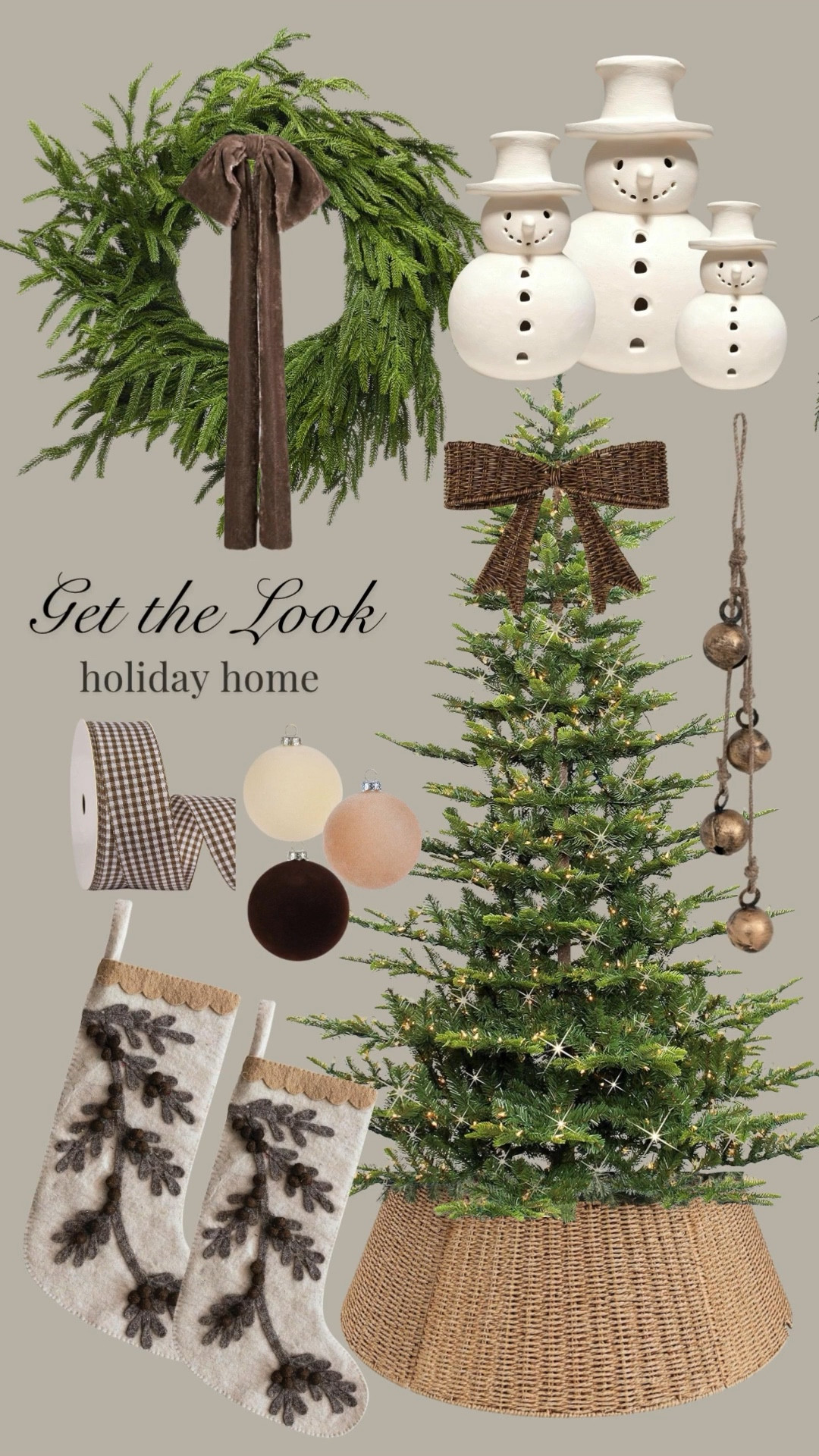 Some of my favorite holiday decor from Amazon perfectly curated for a festive display! hanging metal bell, plaid, stockings, pinecones, wreath, ornament, velvet ribbon, jingle bell, houses, candle holder, candles, Christmas tree

#LTKHome #LTKHoliday #LTKSeasonal