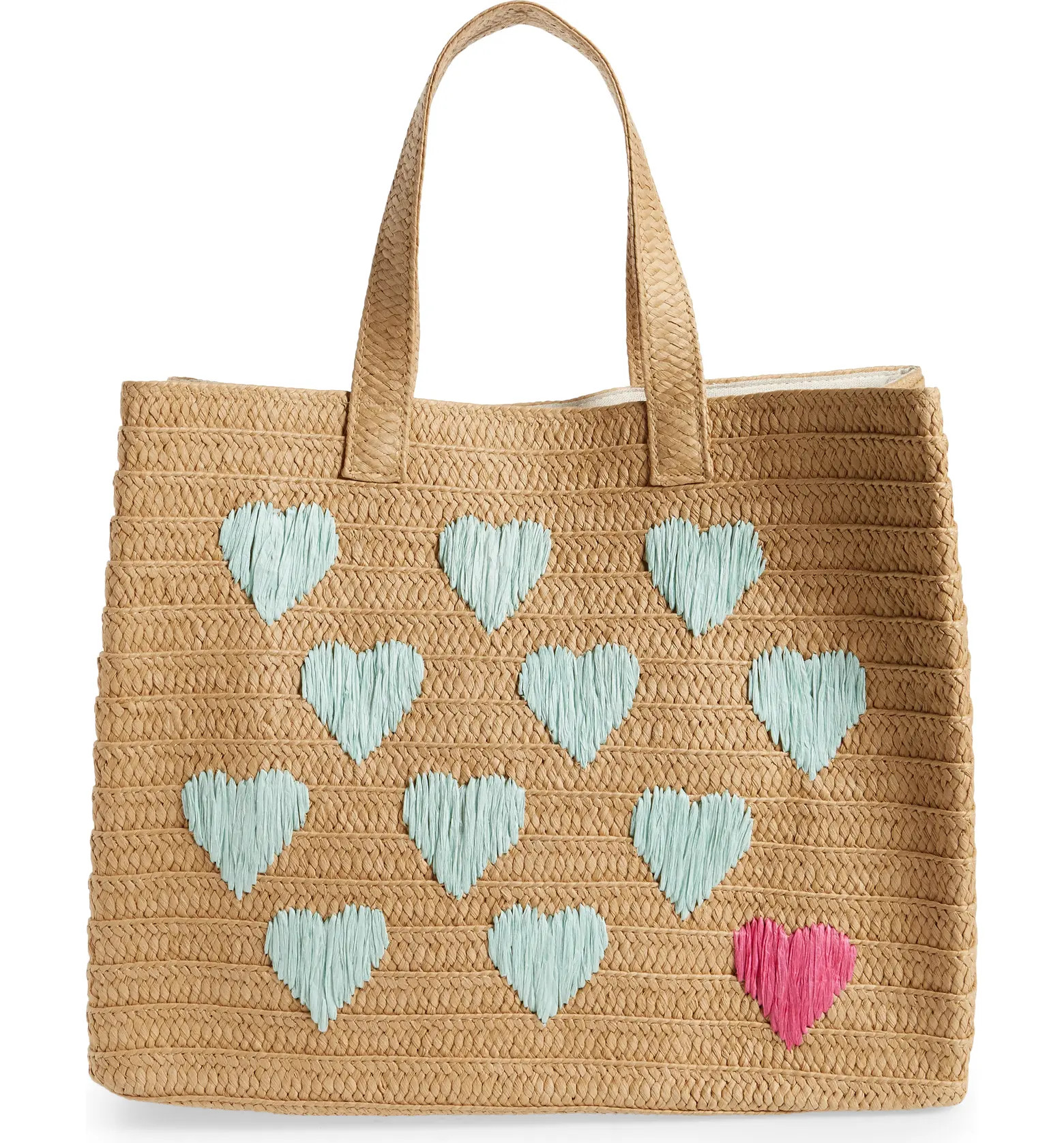 btb Los Angeles Be Mine Straw Tote | Nordstrom | Nordstrom