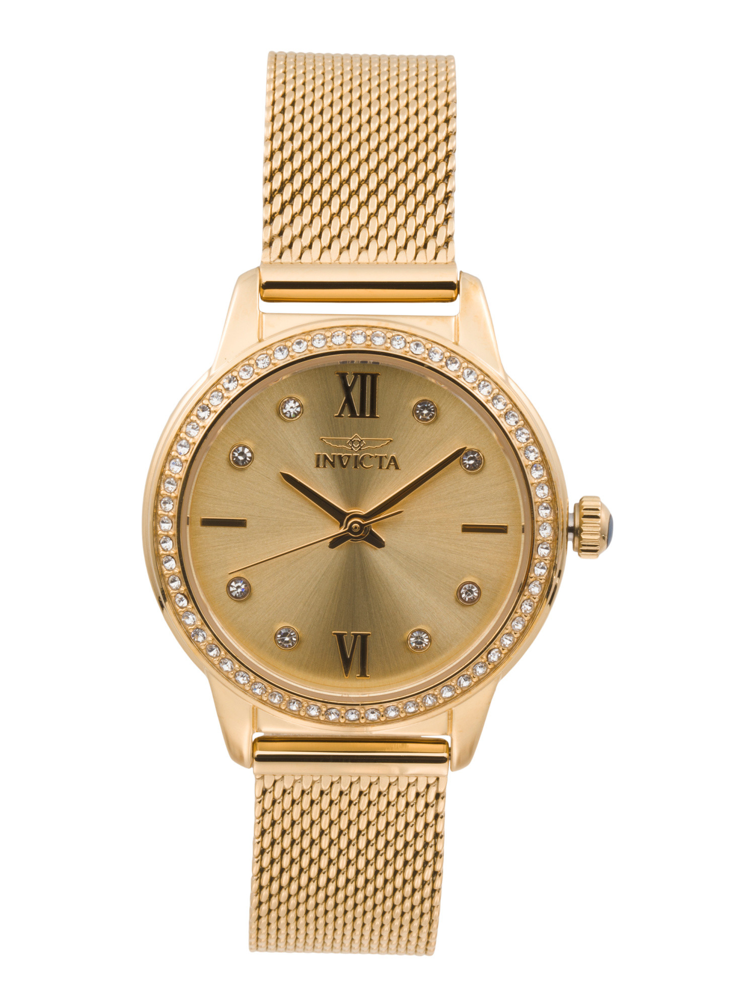 Women's Gold Tone Stainless Steel Angel Watch And Bracelet Set | Mother's Day Gifts | Marshalls | Marshalls