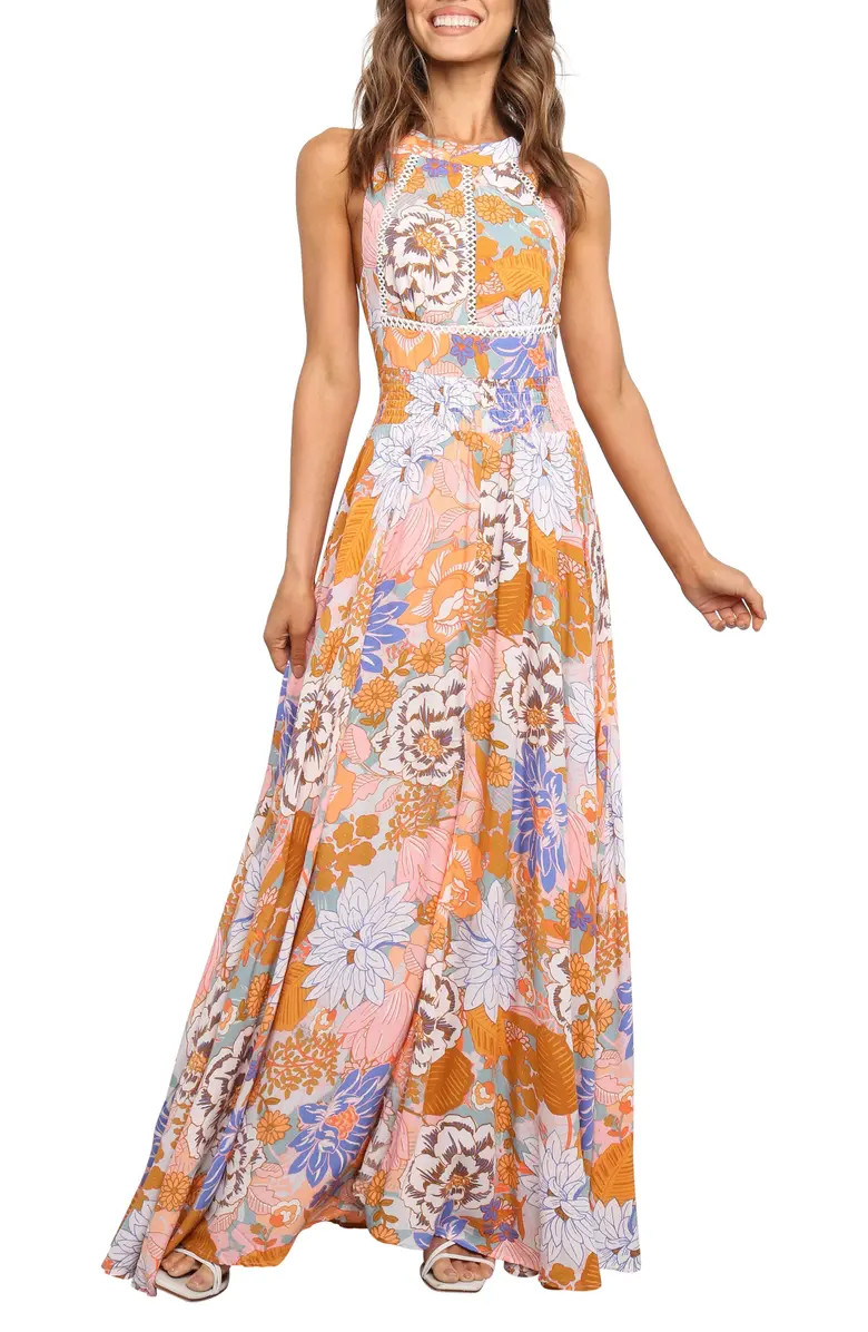 Newell Floral Halter Maxi Dress | Nordstrom