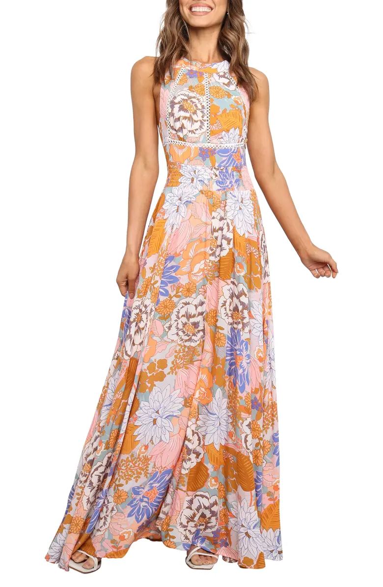 Newell Floral Halter Maxi Dress | Nordstrom