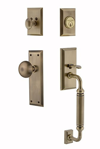 Nostalgic Warehouse New York C Grip Front Door Handle and Deadbolt Set | Amazon (US)