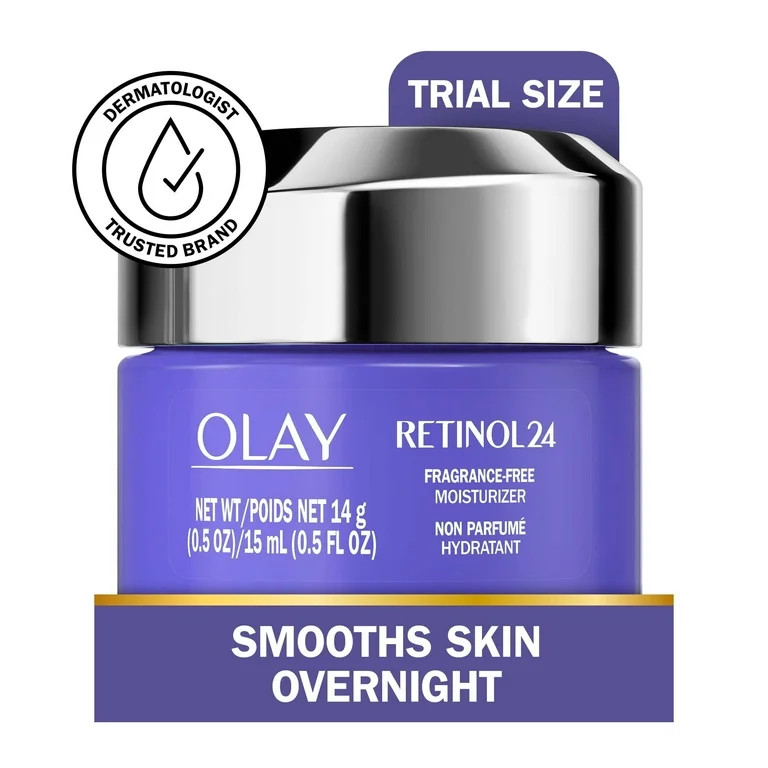 Olay Skincare Regenerist Retinol 24 + Peptide Facial Moisturizer, Fragrance-Free, Trial Size 0.5 ... | Walmart (US)
