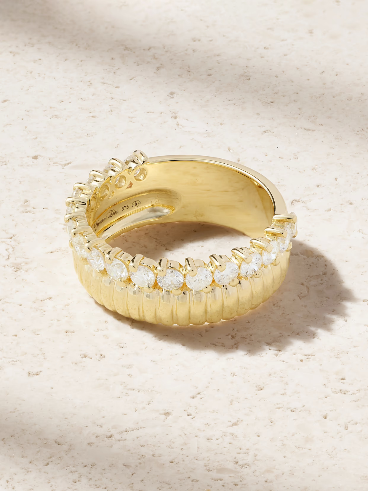 Yvonne Léon - Bouée 9-karat Yellow And White Gold Diamond Ring - 5 | NET-A-PORTER (US)