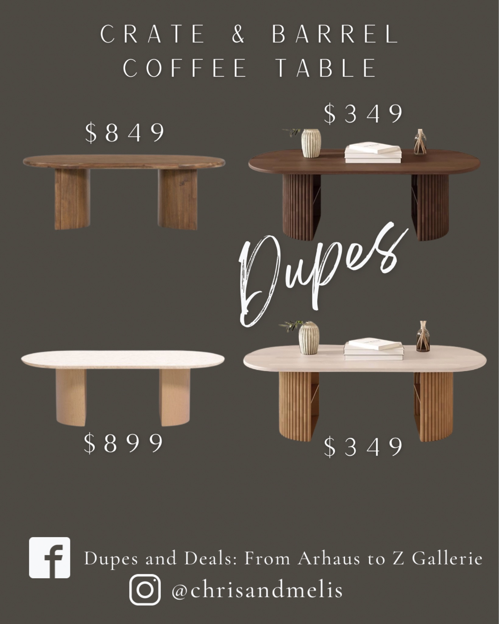 These Amazon dupes for the Crate & Barrel Panos coffee table and Vernet Travertine and wood coffee table have no business being this nice! I love the additional fluted detail on the legs!

Coffee table, living room furniture. 


#LTKhome #LTKsalealert