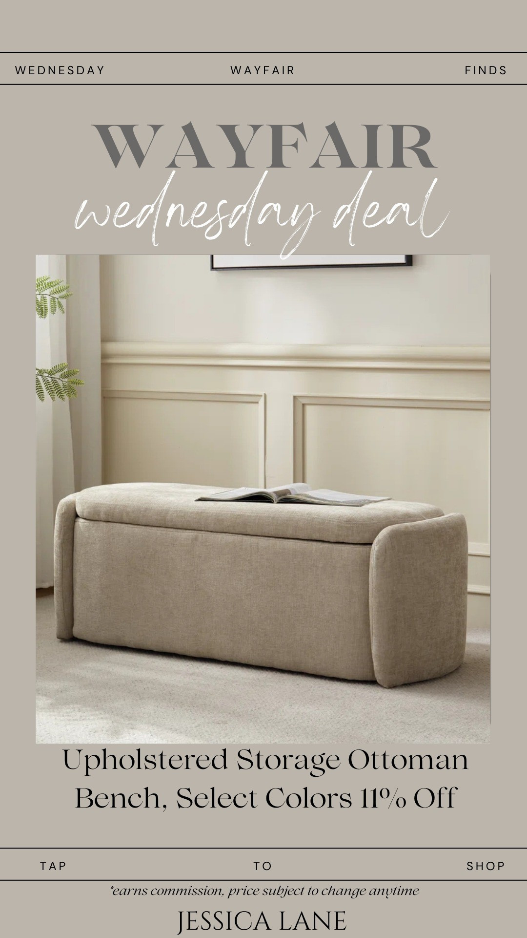 Upholstered storage bench available in multiple colors, with select shades on sale. A great mix of function and style for entryways or bedrooms. #homestorage #wayfairdeals

#LTKSaleAlert #LTKHome