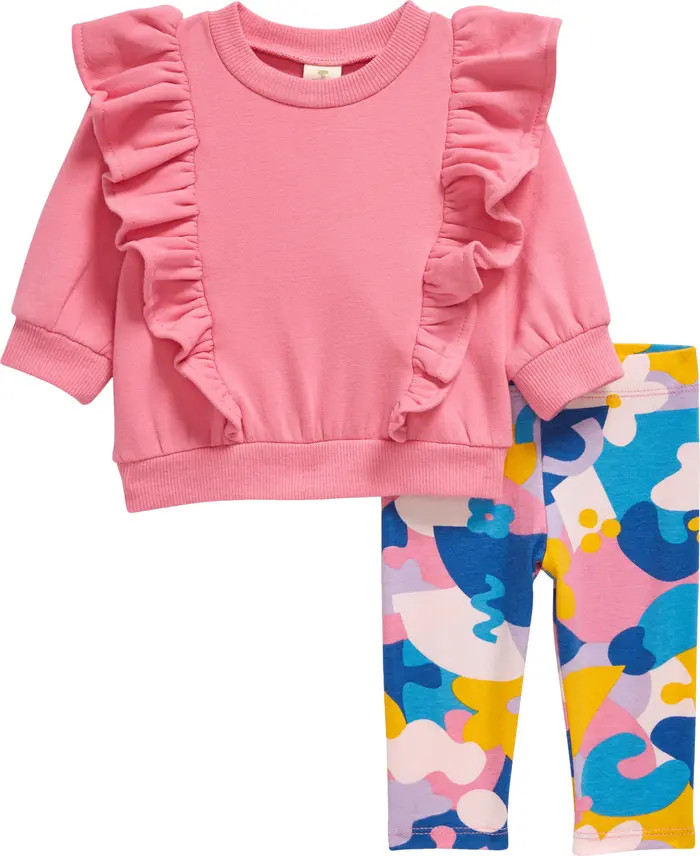 Ruffle Sweatshirt & Leggings Set | Nordstrom