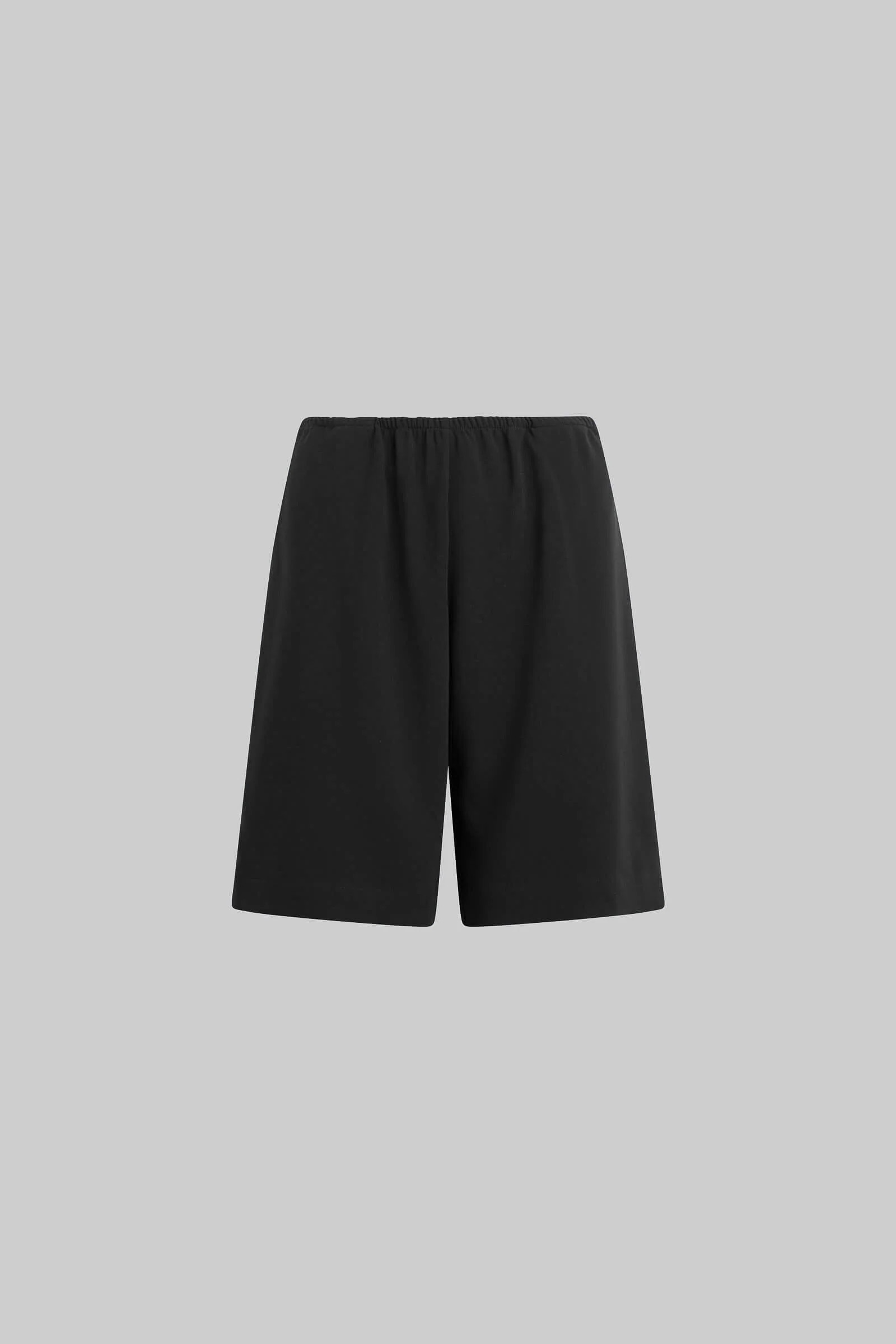 LESET Arielle City Short in Black in Crepe | LESET