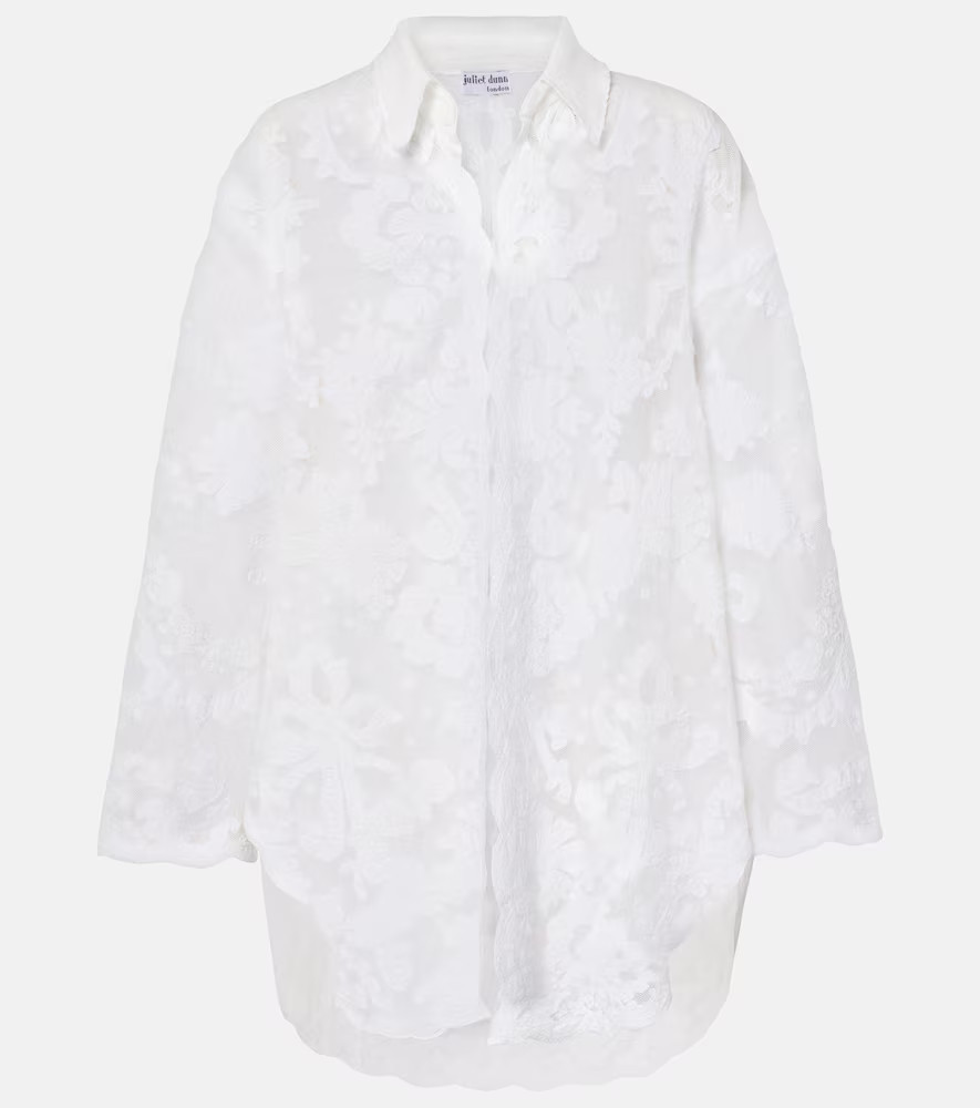 Juliet Dunn Embroidered cotton shirt | Mytheresa (US/CA)