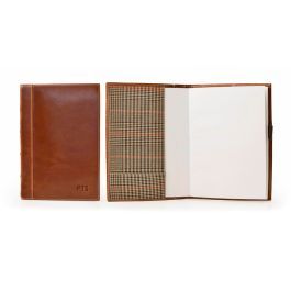 Junior Old English Book Jacket - British Tan Florentine Leather | Barrington Gifts