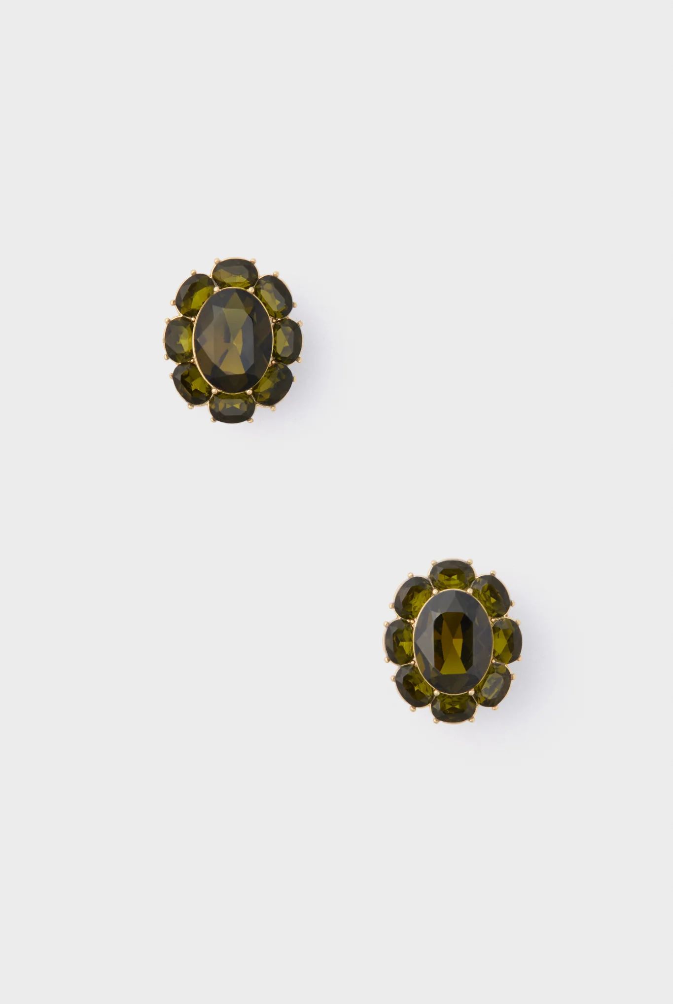 Olive Crystal Emaline Studs | Tuckernuck (US)