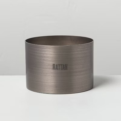 5oz Rattan Brushed Tin Candle - Hearth & Hand™ with Magnolia | Target