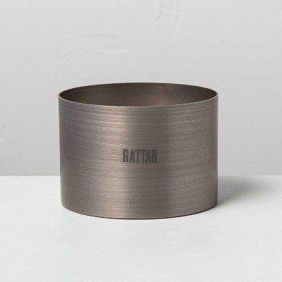 5oz Rattan Brushed Tin Candle - Hearth & Hand™ with Magnolia | Target