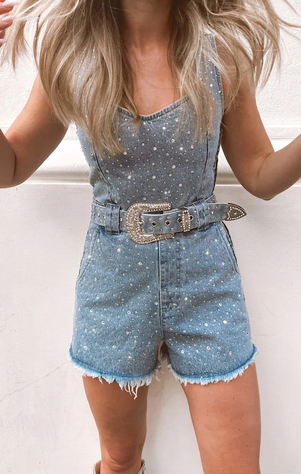 Spears Romper ~ Embellished Indigo | Show Me Your Mumu