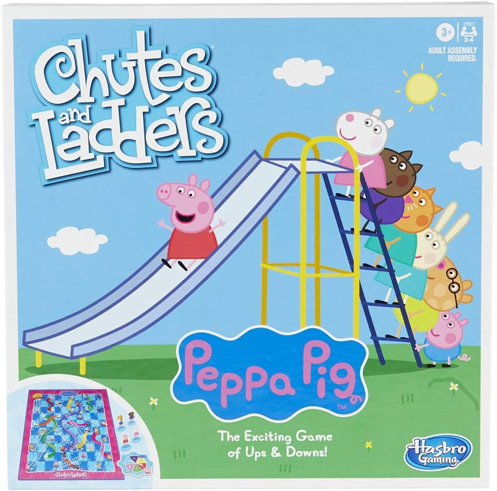 Hasbro Gaming Chutes and Ladders: Peppa Pig Edition Board Game for Kids Ages 3 and Up, Preschool ... | Amazon (US)
